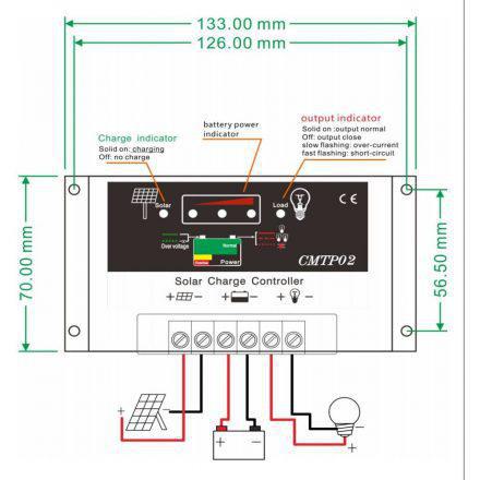 Ρυθμιστής Φόρτισης 10Ah CMTP2 - Sfyri.gr - Ηλεκτρονικό Πολυκατάστημα
