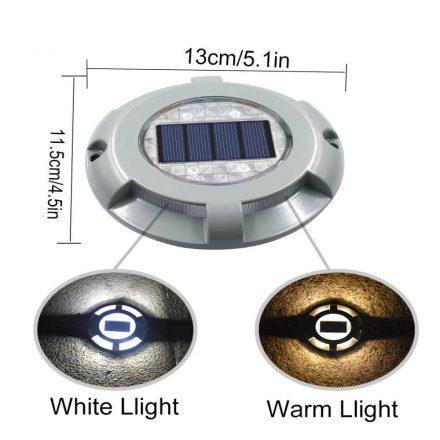Ηλιακό Φωτιστικό Αλουμινίου Δαπέδου με Αισθητήρα Φωτός 4τμχ - Sfyri.gr - Ηλεκτρονικό Πολυκατάστημα