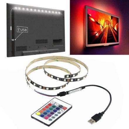 Led Ταινία RGB 2x50cm Αυτοκόλλητη SMD 5050 USB TV - Sfyri.gr - Ηλεκτρονικό Πολυκατάστημα