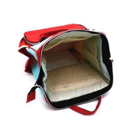 Τσάντα Μωρού Πλάτης Mommy Bag B.L. Baby – Κυανό Κόκκινο - Sfyri.gr - Ηλεκτρονικό Πολυκατάστημα