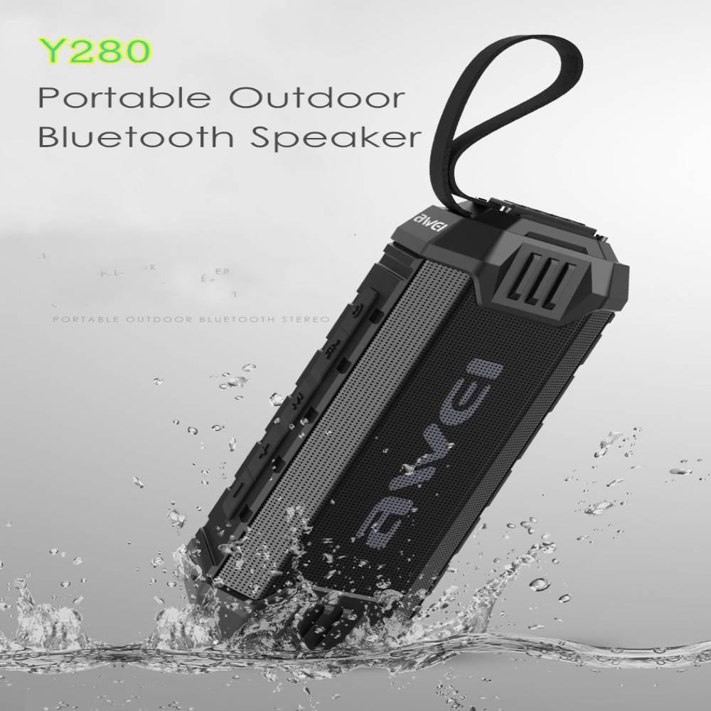 Αδιάβροχο Ηχείο Bluetooth- Powerbank Awei Y280 Μαύρο - Sfyri.gr - Ηλεκτρονικό Πολυκατάστημα