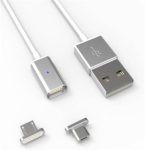 Μαγνητικό Καλώδιο USB Data Για Φόρτιση & Μεταφορά Δεδομένων Magcable 1.2m - Γκρι - Sfyri.gr - Ηλεκτρονικό Πολυκατάστημα
