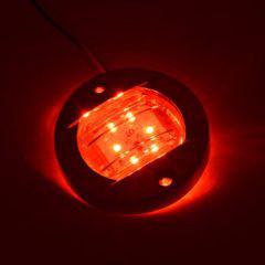 Στρογγυλό Αδιάβροχο Φωτιστικό LED (6) 12V για Σκάφη με Κόκκινο Φωτισμό OEM R2Q8 – Ασημί - Sfyri.gr - Ηλεκτρονικό Πολυκατάστημα