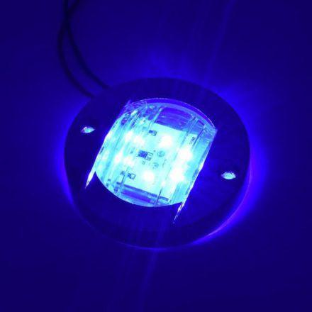 Στρογγυλό Αδιάβροχο Φωτιστικό LED (6) 12V για Σκάφη με Μπλε Φωτισμό OEM R2Q8 – Ασημί - Sfyri.gr - Ηλεκτρονικό Πολυκατάστημα
