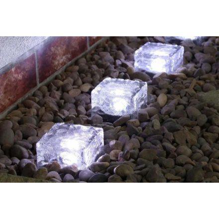 Ηλιακό Φωτιστικό Κήπου 6000k Ice Cube Solar Light Ψυχρό Λευκό - Sfyri.gr - Ηλεκτρονικό Πολυκατάστημα