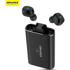 Ασύρματα Ακουστικά Bluetooth In Ear Με Θήκη Φόρτισης Awei T85 – Μαύρο - Sfyri.gr - Ηλεκτρονικό Πολυκατάστημα