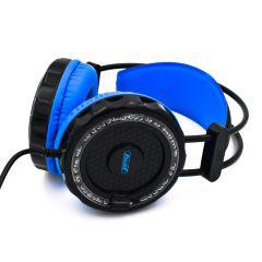 Gaming Headset Φ40mm με Διακοσμητικό Φωτισμό LED για PC, Laptop Andowl Q7 – Μαύρο, Μπλε- Sfyri.gr - Ηλεκτρονικό Πολυκατάστημα