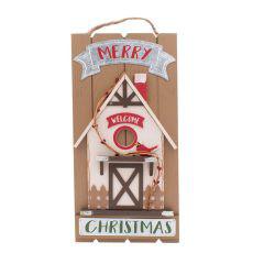 Χριστουγεννιάτικο Ξύλινο Στολίδι Τοίχου – Πόρτας “Merry Christmas” OEM – Καφέ- Sfyri.gr - Ηλεκτρονικό Πολυκατάστημα