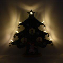 Mini Ξύλινο Στολίδι Χριστουγεννιάτικο Δέντρο με Αστέρι & Λαμπάκια OEM XYB2592-15 – Πράσινο- Sfyri.gr - Ηλεκτρονικό Πολυκατάστημα