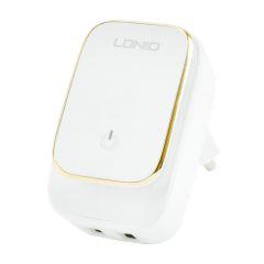 Φορτιστής Πρίζας/Φωτιστικό LED Με 2 Θύρες USB 2.4A Fast Charging & Καλώδιο USB Type-C LDNIO A2205 – Λευκό - Sfyri.gr - Ηλεκτρονικό Πολυκατάστημα