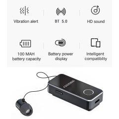 Fineblue F2 Pro In-ear Bluetooth Handsfree Ακουστικό Πέτου Μαύρο - Sfyri.gr - Ηλεκτρονικό Πολυκατάστημα
