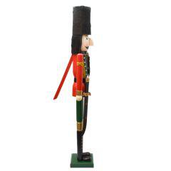 Ξύλινος Καρυοθραύστης Στρατιώτης με Σπαθί 148cm OEM – Κόκκινο, Πράσινο - Sfyri.gr - Ηλεκτρονικό Πολυκατάστημα