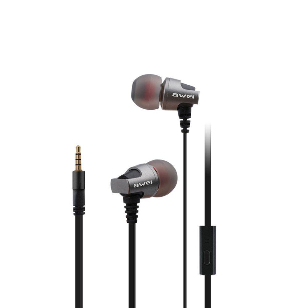 Ακουστικά Handsfree In Ear Awei Jack 3.5mm ES-860I - Μαύρα - Sfyri.gr - Ηλεκτρονικό Πολυκατάστημα