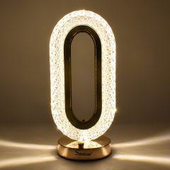 Επιτραπέζιο Διακοσμητικό Φωτιστικό LED 25.5 cm “Κρυστάλλινο” Αφής 3πλου Λευκού Φωτισμού Andowl Q-D001 - Sfyri.gr - Ηλεκτρονικό Πολυκατάστημα