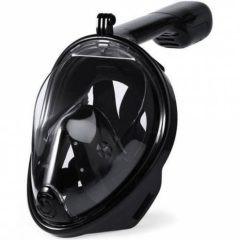 Sub Full Face Snorkel Mask BLACK – Ολοπρόσωπη Μάσκα με Αναπνευστήρα και Βάση για Action Camera - Sfyri.gr - Ηλεκτρονικό Πολυκατάστημα