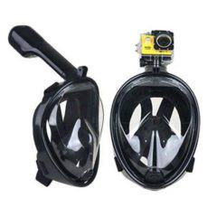 Sub Full Face Snorkel Mask BLACK – Ολοπρόσωπη Μάσκα με Αναπνευστήρα και Βάση για Action Camera - Sfyri.gr - Ηλεκτρονικό Πολυκατάστημα
