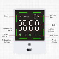 Επιτοίχιο Ψηφιακό Θερμόμετρο Υπερύθρων Μετώπου Χωρίς Επαφή με Οθόνη F105 – Λευκό - Sfyri.gr - Ηλεκτρονικό Πολυκατάστημα