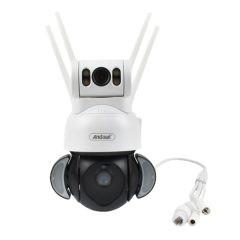 Ασύρματη IP Κάμερα Ασφαλείας 4K με Διπλό Φακό WiFi PTZ & Φωτισμό LED Andowl Q-SX920 – Λευκό - Sfyri.gr - Ηλεκτρονικό Πολυκατάστημα