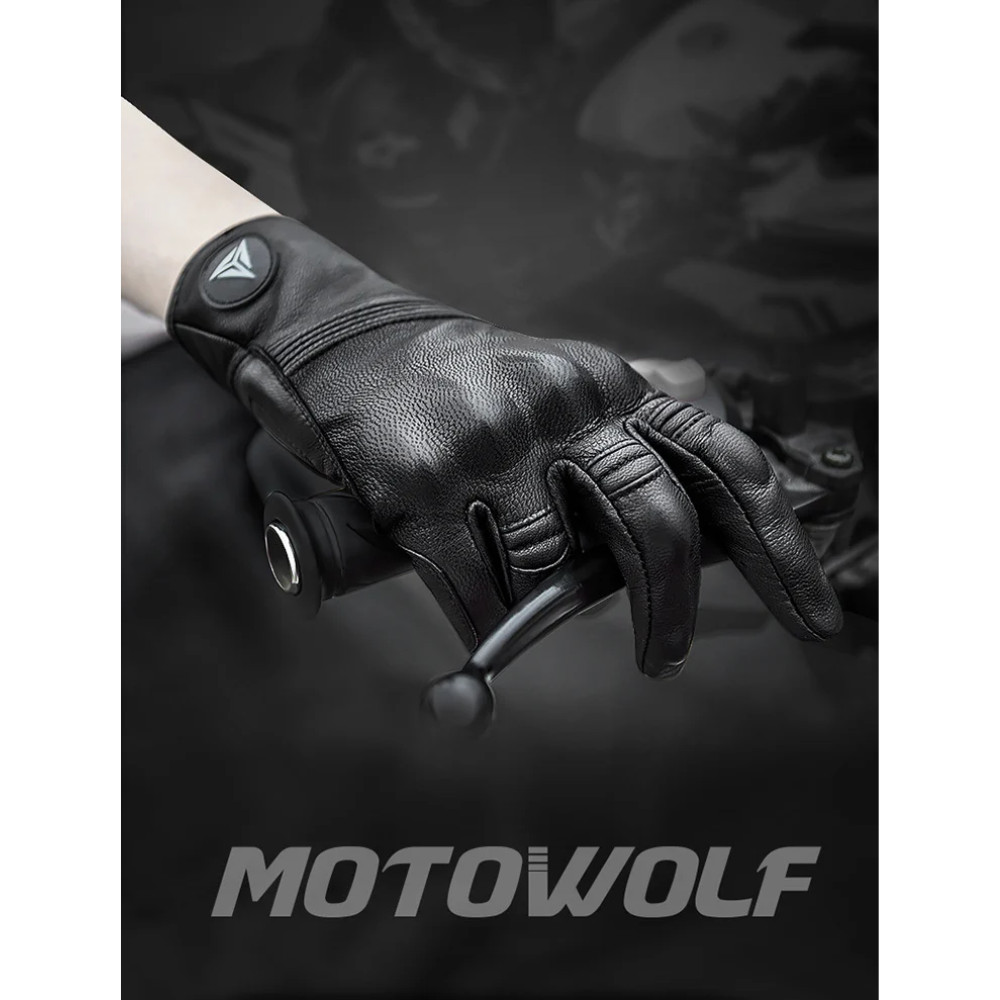Δερμάτινα Γάντια Μηχανής L– XXL Motowolf MDL0303 GR – Μαύρο – Triple Protection Midseason - Sfyri.gr - Ηλεκτρονικό Πολυκατάστημα
