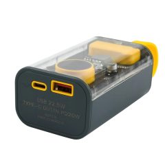 Cyberpunk Mini Power Bank 20000mAh USB-A 22.5W, Type-C PD 22W OEM KY-806 – Διάφανο, Γκρι - Sfyri.gr - Ηλεκτρονικό Πολυκατάστημα