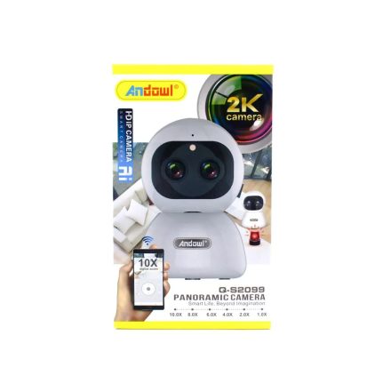 IP Κάμερα Τύπου Θόλος 2K 360º WiFi Android/iOS & Αναγνώριση Προσώπου Andowl Q-S2099 – Λευκό - Sfyri.gr - Ηλεκτρονικό Πολυκατάστημα