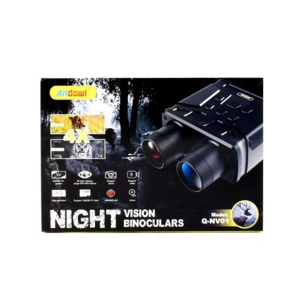 Κυάλια Νυχτερινής Λήψης με Οθόνη & Εγγραφή Εικόνας/Βίντεο Andowl Q-NV01 – Μαύρο - Sfyri.gr - Ηλεκτρονικό Πολυκατάστημα