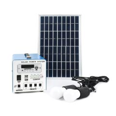 Σετ Ηλιακό Σύστημα Φωτισμού LED, Σταθμός Φόρτισης 70W & Ηχείο/Ραδιόφωνο/MP3 Player OEM RT-1212 – Μπλε - Sfyri.gr - Ηλεκτρονικό Πολυκατάστημα
