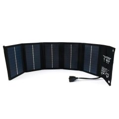 Ηλιακός Αναδιπλούμενος Φορτιστής 10W 2xUSB 5V JG 201469 – Μαύρο - Sfyri.gr - Ηλεκτρονικό Πολυκατάστημα