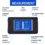 Όργανο μέτρησης DC Battery Monitor Meter 0-200V Voltmeter Ammeter with 9 Measurement Functions 50A D843893 - Sfyri.gr - Ηλεκτρονικό Πολυκατάστημα
