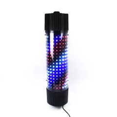 Φωτεινή Πινακίδα Κουρείου LED 60cm με Κυματιστό Κόκκινο, Μπλε, Λευκό Φωτισμό OEM 27240 – Μαύρο - Sfyri.gr - Ηλεκτρονικό Πολυκατάστημα