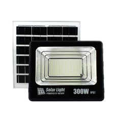 Ηλιακός Προβολέας LED 300W IP67 με Τηλεχειρισμό & Χρονοδιακόπτη GDSUPER GD-300H – Μαύρο - Sfyri.gr - Ηλεκτρονικό Πολυκατάστημα