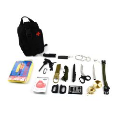 Tactical Τσαντάκι Kit Επιβίωσης με 17 σε 1 Εργαλεία #3 OEM – Μαύρο TCT3 - Sfyri.gr - Ηλεκτρονικό Πολυκατάστημα