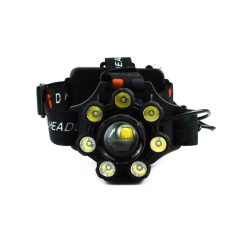 Επαναφορτιζόμενος Φακός Κεφαλής 8LED Zoom & Οπίσθιας Σήμανσης LED X-Balog BL-T88-8 – Μαύρο - Sfyri.gr - Ηλεκτρονικό Πολυκατάστημα