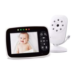 Ασύρματο Baby Monitor 3.5″ LCD 2.4GHz – Νυχτερινή Λήψη OEM SM35 – Λευκό - Sfyri.gr - Ηλεκτρονικό Πολυκατάστημα