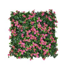 Τεχνητό Φύλλωμα με Μικρά Ροζ Άνθη 50x50cm OEM – Πράσινο - Sfyri.gr - Ηλεκτρονικό Πολυκατάστημα