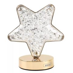 Επιτραπέζιο Διακοσμητικό Φωτιστικό LED 17 cm “Κρυστάλλινο Αστέρι” Αφής 3πλου Λευκού Φωτισμού Andowl Q-D005Y - Sfyri.gr - Ηλεκτρονικό Πολυκατάστημα