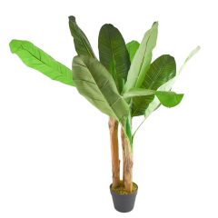 Τεχνητό Φυτό Γλάστρα Μπανανιάς 120cm OEM 3307 – Πράσινο - Sfyri.gr - Ηλεκτρονικό Πολυκατάστημα