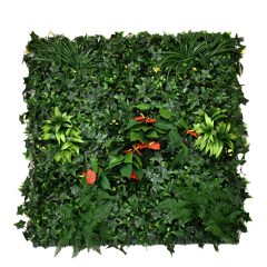 Τεχνητό Φύλλωμα με Κόκκινα Άνθη 1x1m OEM – Πράσινο - Sfyri.gr - Ηλεκτρονικό Πολυκατάστημα