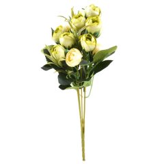 Τεχνητό Φυτό Τριαντάφυλλα με Λευκά Άνθη 30cm OEM 10727 – Πράσινο - Sfyri.gr - Ηλεκτρονικό Πολυκατάστημα