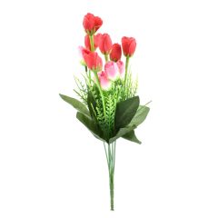 Τεχνητό Φυτό Τριαντάφυλλο με Κόκκινα-Ροζ Άνθη 39cm OEM 10733 – Πράσινο - Sfyri.gr - Ηλεκτρονικό Πολυκατάστημα