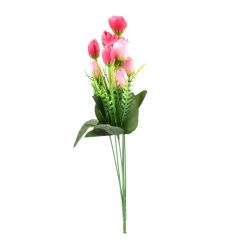 Τεχνητό Φυτό Τριαντάφυλλο με Ροζ Άνθη 39cm OEM 10733 – Πράσινο - Sfyri.gr - Ηλεκτρονικό Πολυκατάστημα