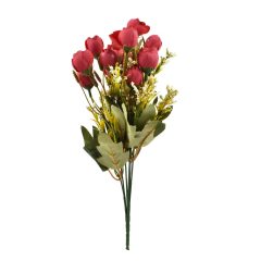 Τεχνητό Φυτό Τριαντάφυλλα με Κόκκινα Μπουμπούκια 35cm OEM 15204 – Πράσινο - Sfyri.gr - Ηλεκτρονικό Πολυκατάστημα