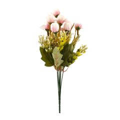 Τεχνητό Φυτό Τριαντάφυλλα με Ροζ Μπουμπούκια 35cm OEM 15204 – Πράσινο - Sfyri.gr - Ηλεκτρονικό Πολυκατάστημα