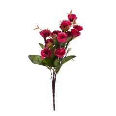 Τεχνητό Φυτό Τριαντάφυλλα με Βυσσινί Μικρά Άνθη 31cm OEM 10728 – Πράσινο - Sfyri.gr - Ηλεκτρονικό Πολυκατάστημα