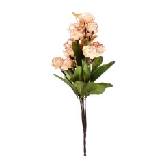Τεχνητό Φυτό Τριαντάφυλλα με Κρεμ-Βυσσινί Μικρά Άνθη 31cm OEM 10728 – Πράσινο - Sfyri.gr - Ηλεκτρονικό Πολυκατάστημα