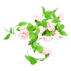 Τεχνητό Φυτό Ροζ Τριαντάφυλλα σε Γιρλάντα 240cm OEM 15401 – Πράσινο - Sfyri.gr - Ηλεκτρονικό Πολυκατάστημα