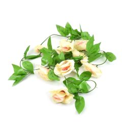 Τεχνητό Φυτό Σκούρο Κίτρινο Ανοιχτό-Ροζ Τριαντάφυλλα σε Γιρλάντα 240cm OEM 15401 – Πράσινο - Sfyri.gr - Ηλεκτρονικό Πολυκατάστημα