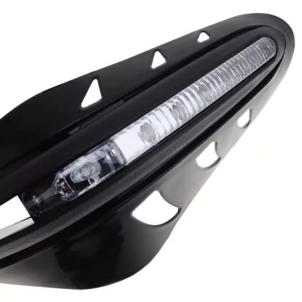 Σετ Προστατευτικές Χούφτες για τα Grip Τιμονιού Μηχανής Με LED Φώτα Ημέρας DrRide – Μαύρο 2τμχ - Sfyri.gr - Ηλεκτρονικό Πολυκατάστημα