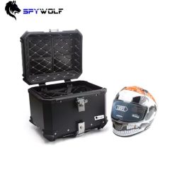 Full Set Κεντρική μπαγκαζιέρα μοτοσυκλέτας SpyWolf 45LT Αλουμινίου Mε εσωτερική επένδυση – Space-S Black - Sfyri.gr - Ηλεκτρονικό Πολυκατάστημα