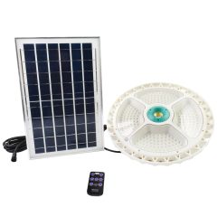 Ηλιακό Φωτιστικό LED 400W Οροφής Λευκού Φωτισμού 6500K & Τηλεχειρισμός Foyu FO-11-26 – Λευκό - Sfyri.gr - Ηλεκτρονικό Πολυκατάστημα